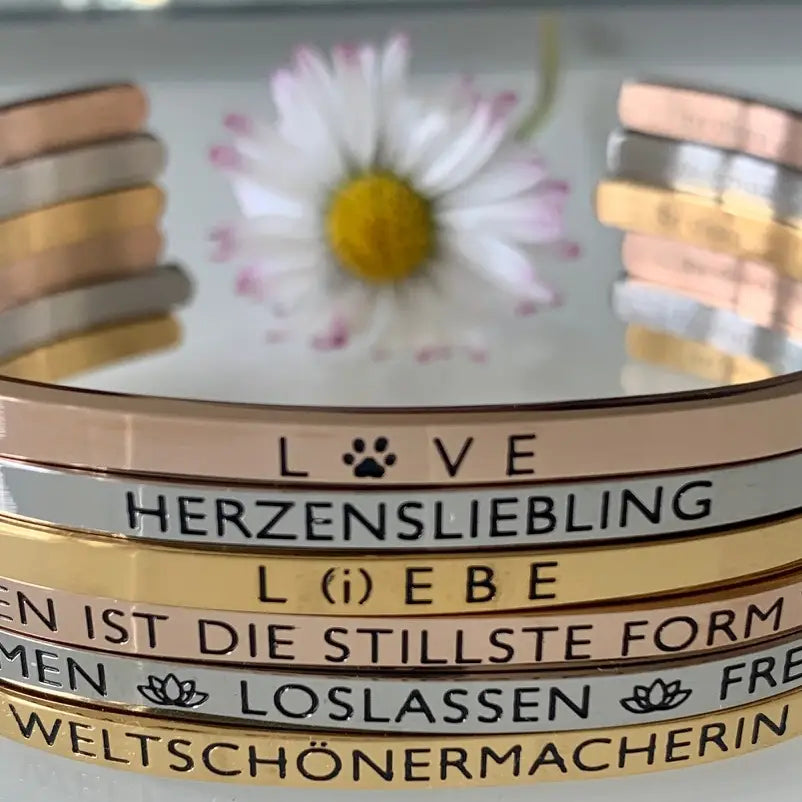 MANTRAARMREIF - MEHR SEELE & MEHR LIEBE & MEHR HERZ