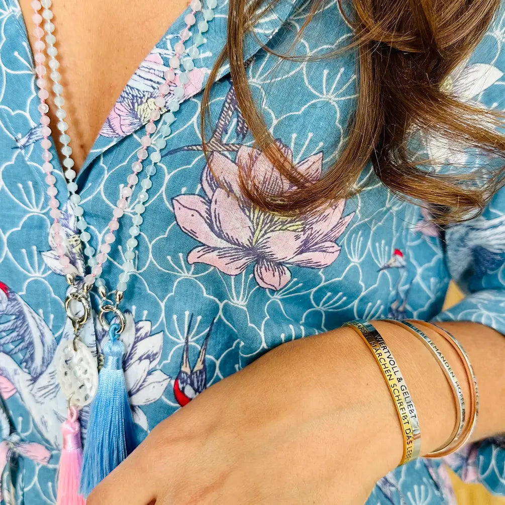 Edelsteinkette Rosenquarz