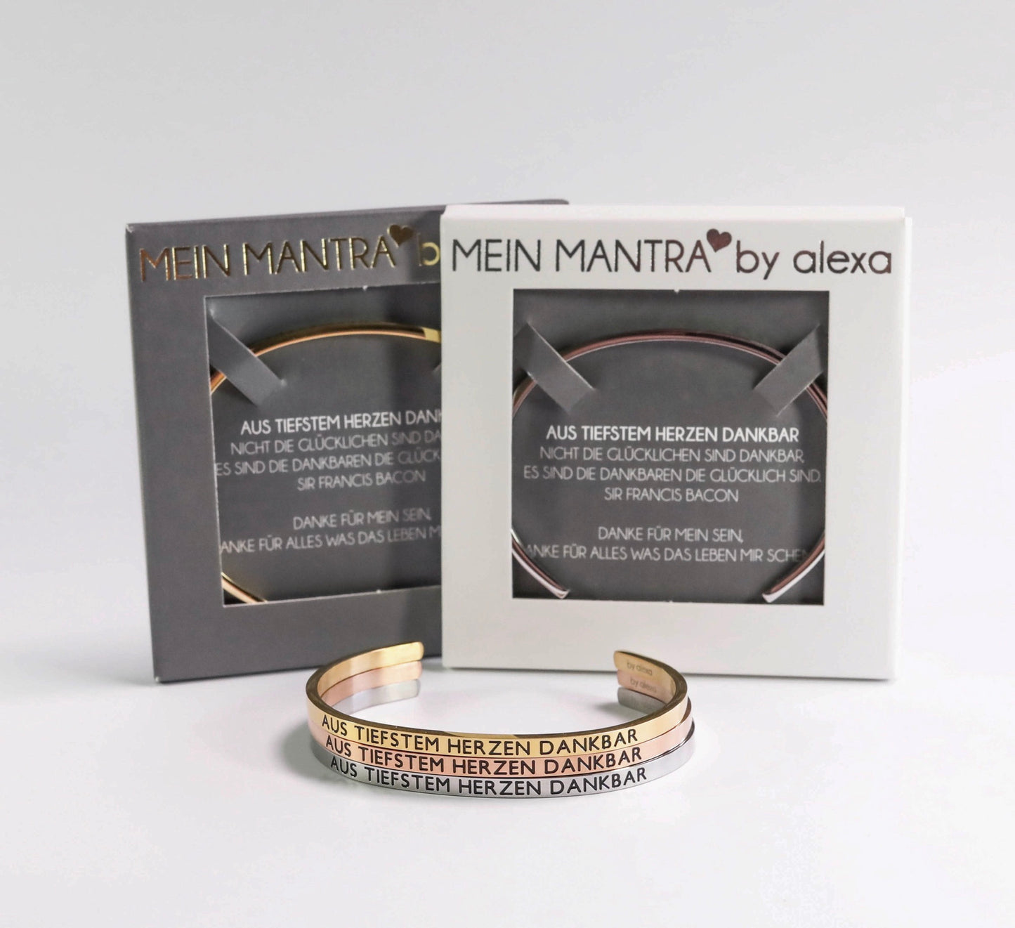 MANTRAARMREIF - AUS TIEFSTEM HERZEN DANKBAR