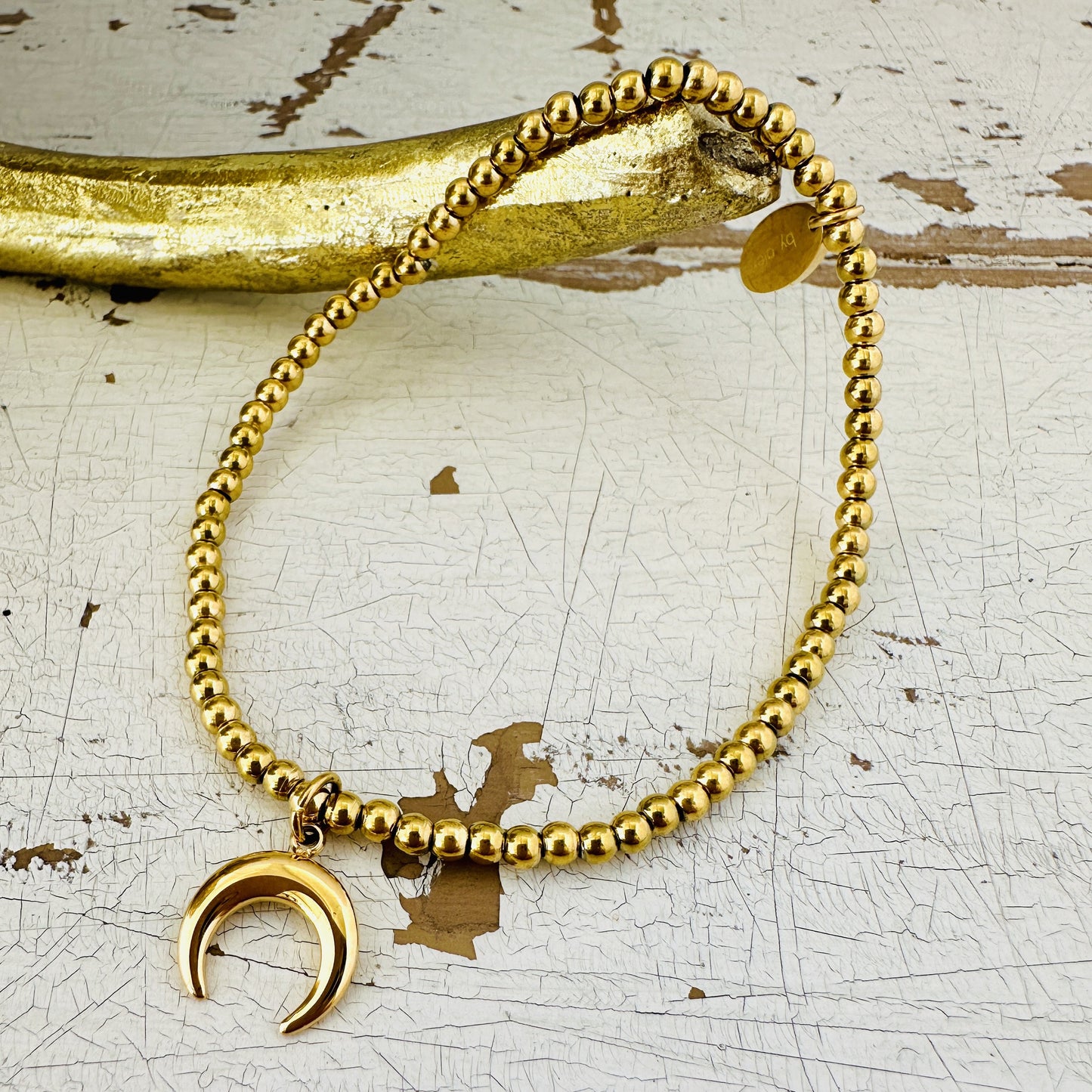 Kugelarmband mit Mond