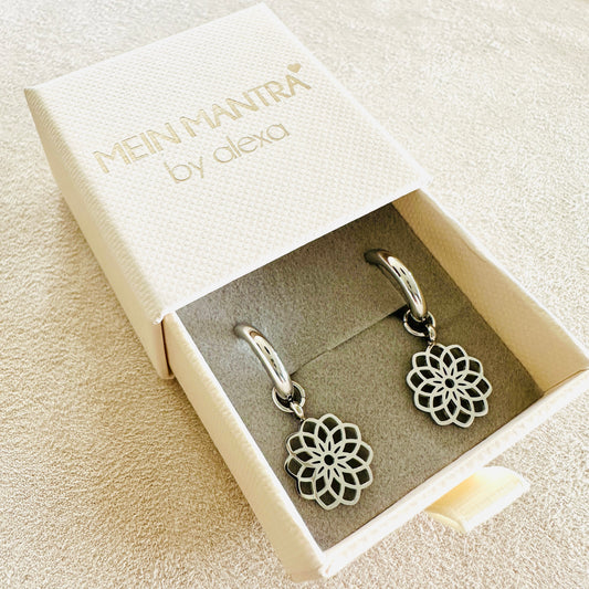 Hoop - Ohrringe mit Kronenchakra