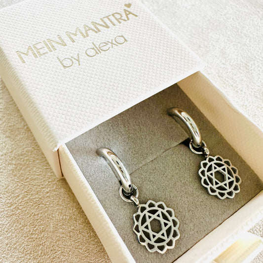 Hoop - Ohrringe mit Herzchakra