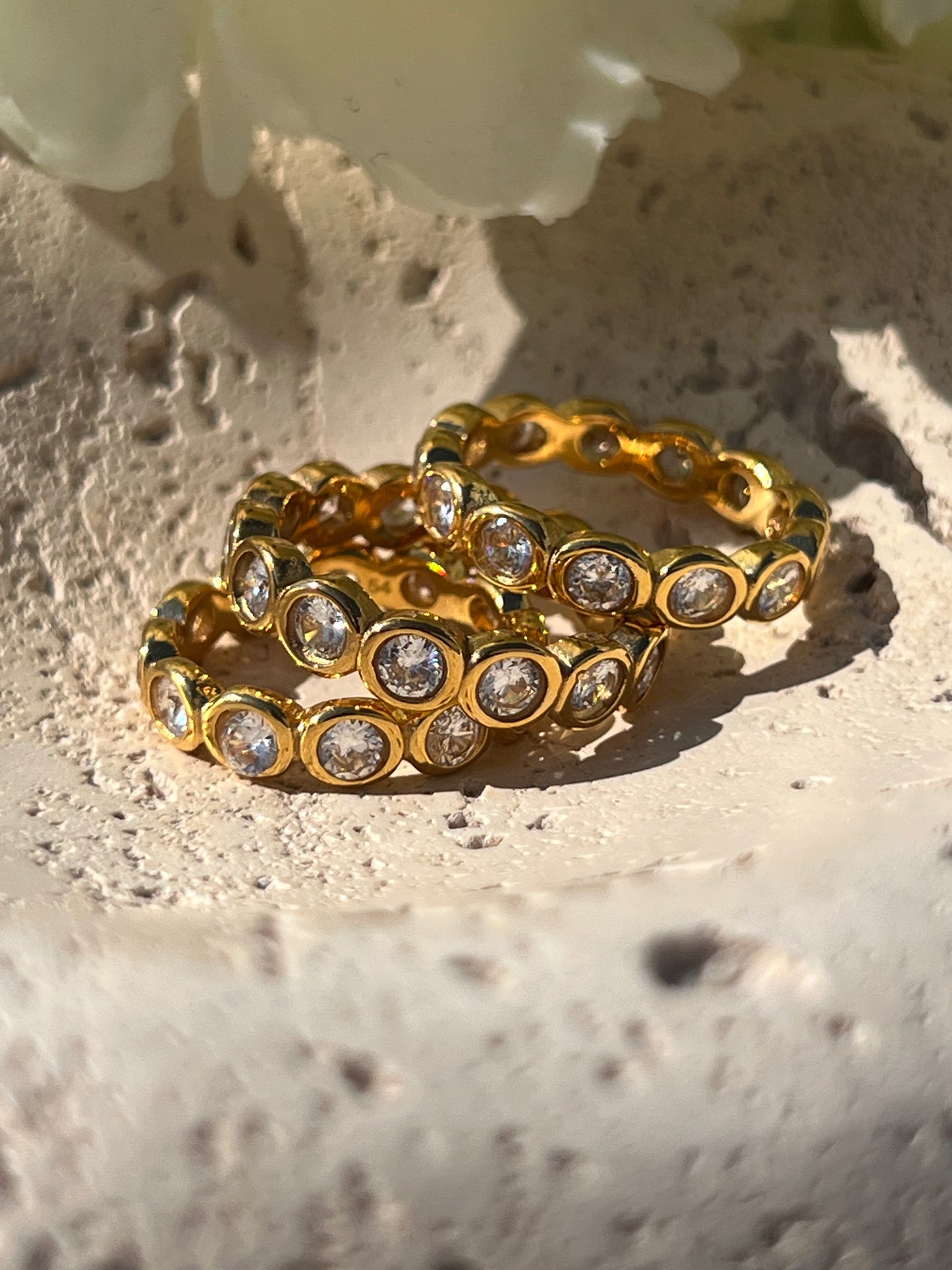 Tennisring mit CZ Zirkonia