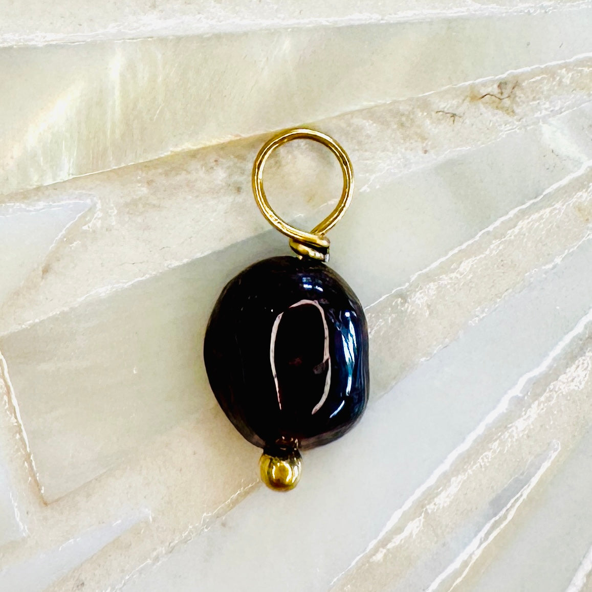 Edelsteincharm Geburtsstein Januar - Granat