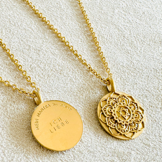 Mandala Kette. "Ich Liebe"