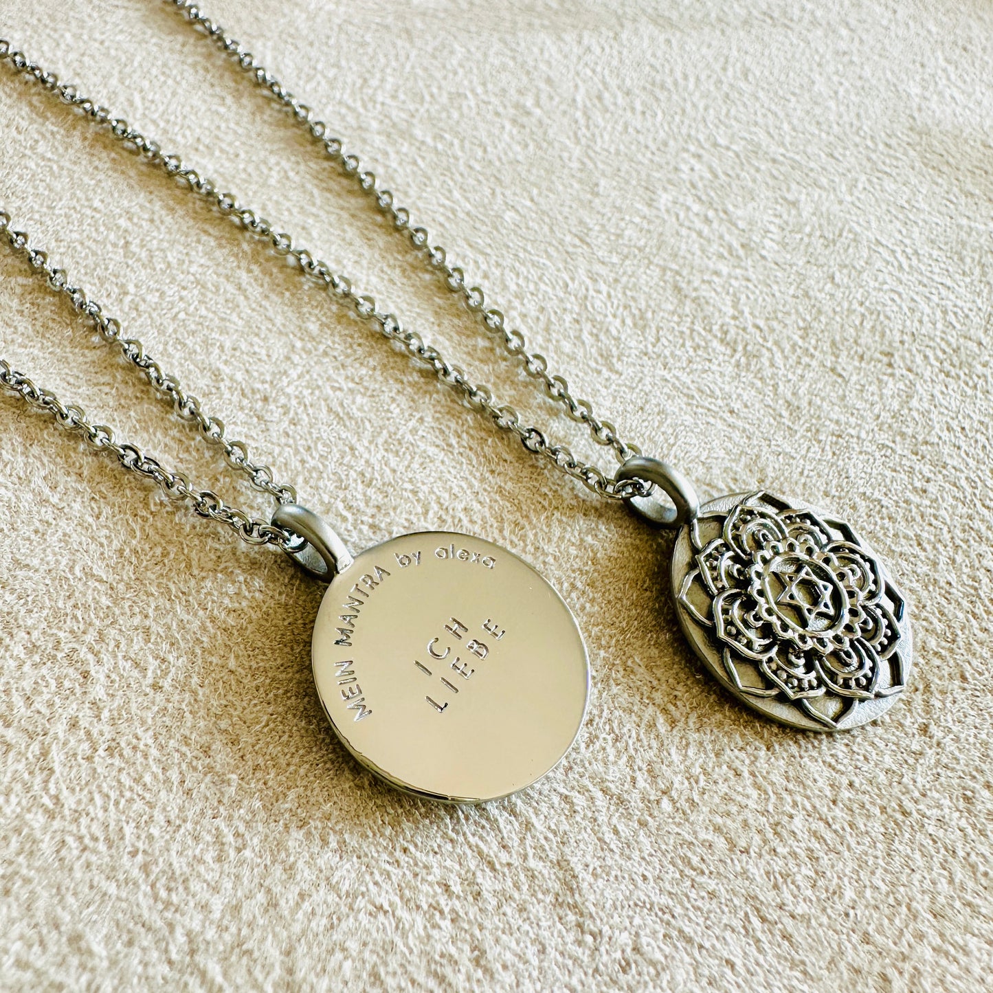Mandala Kette. "Ich Liebe"