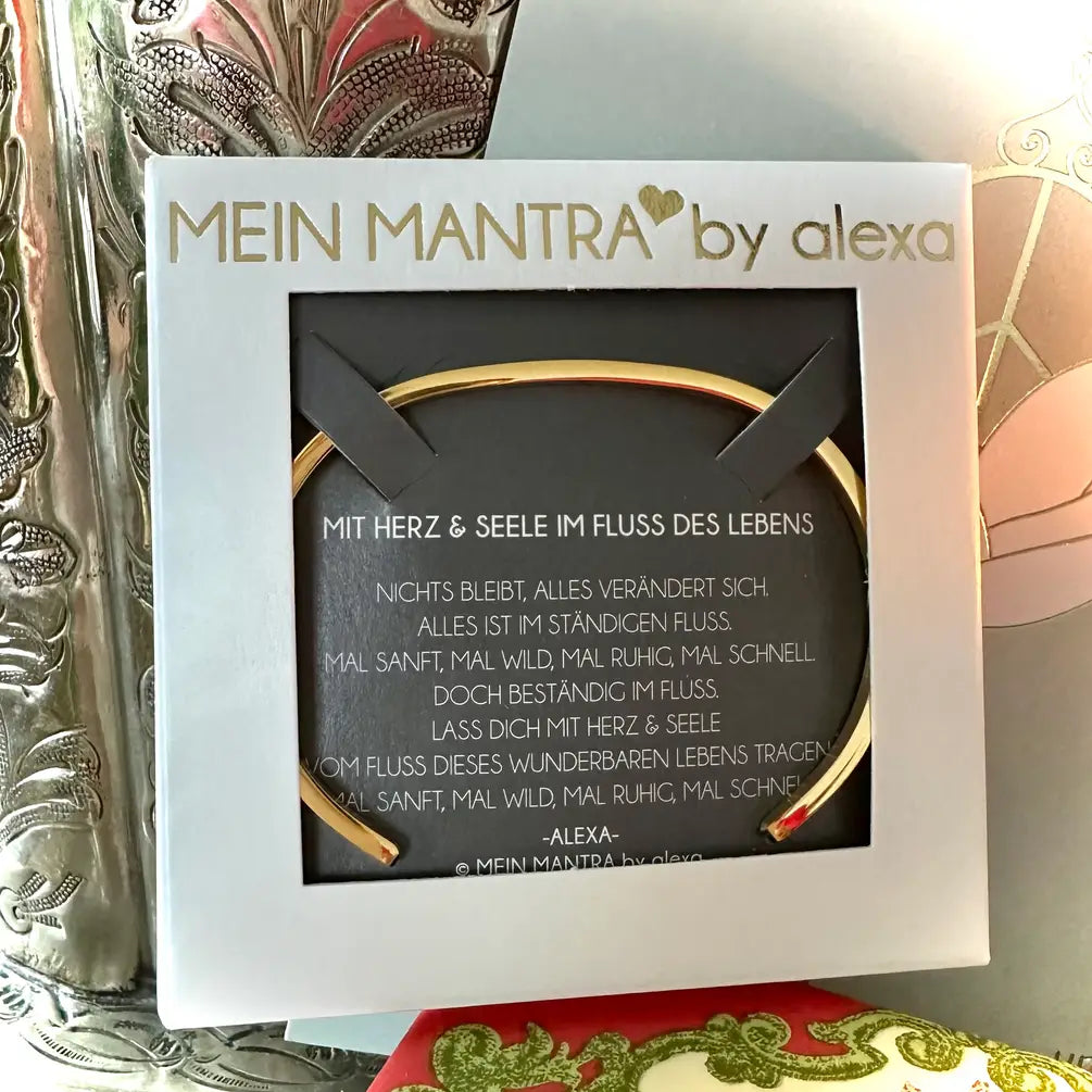MANTRAARMREIF - MIT HERZ & SEELE IM FLUSS DES LEBENS