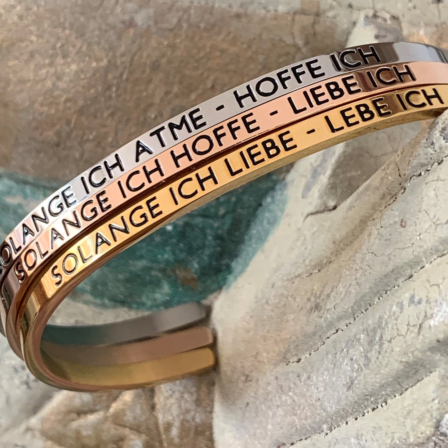 MANTRAARMREIF - SOLANGE ICH LIEBE - LEBE ICH