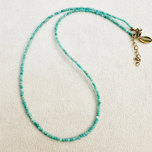 Tiny Treasure - Edelsteinkette Amazonit