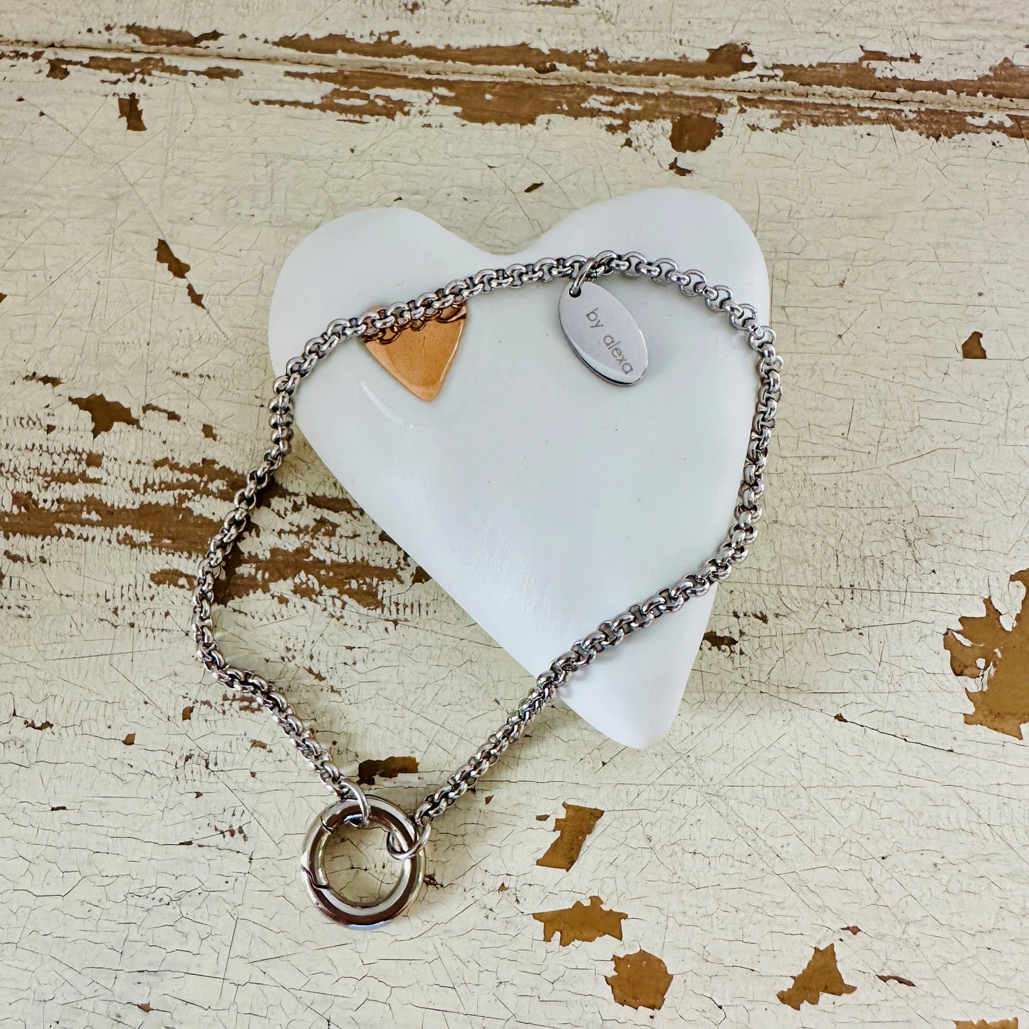 Charmarmband mit Karabiner