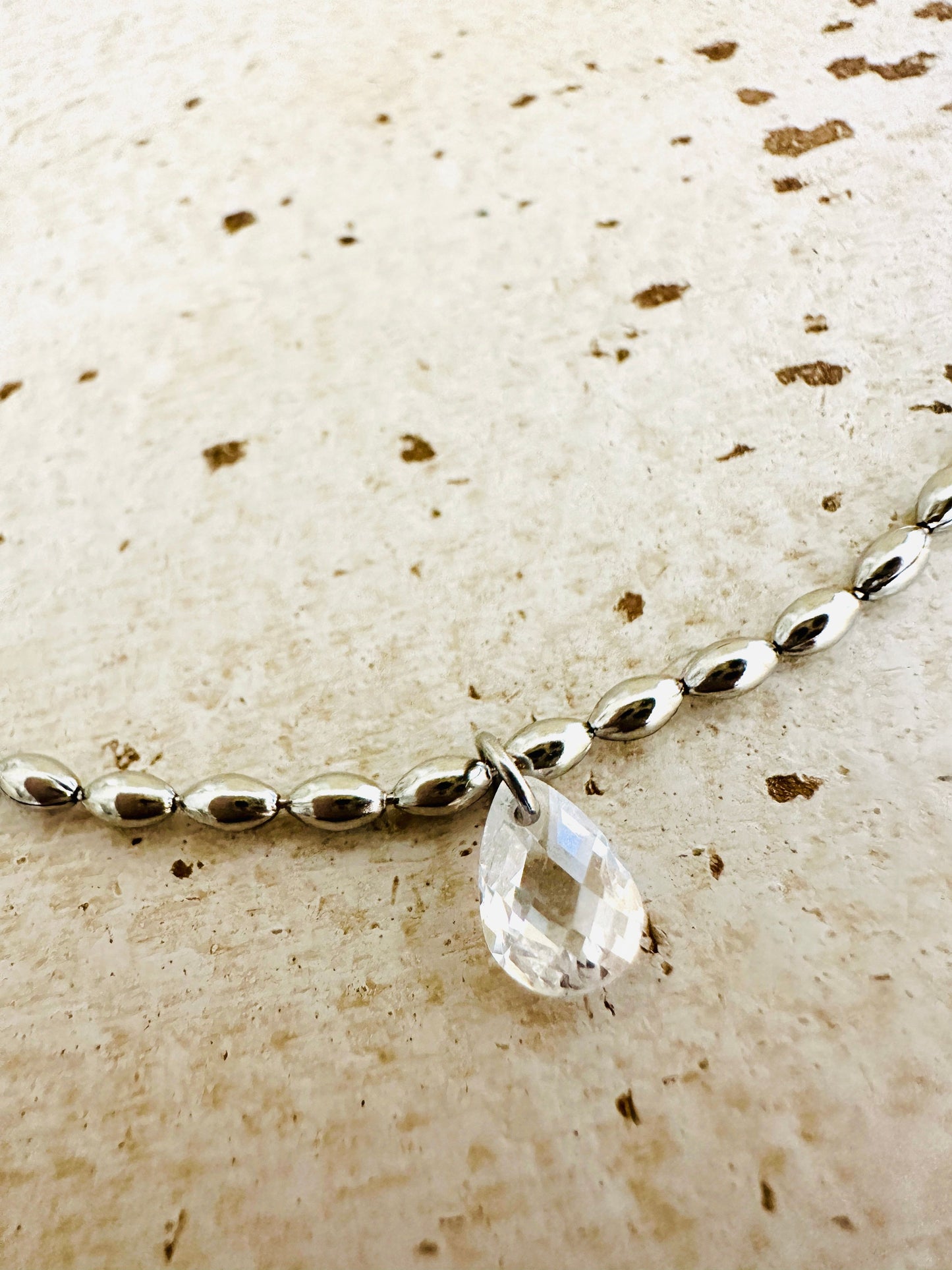 Olivenkette "Shine Bright" CZ Zirkonia Steinen