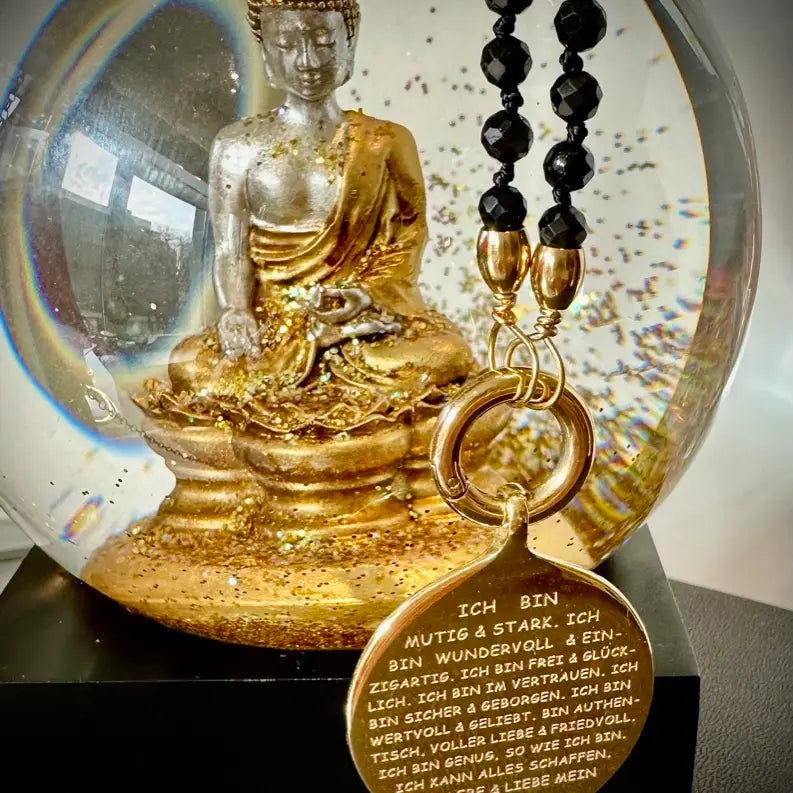 Liebeserklärung an Dich "ICH BIN..." mit Spinell Edelsteinkette