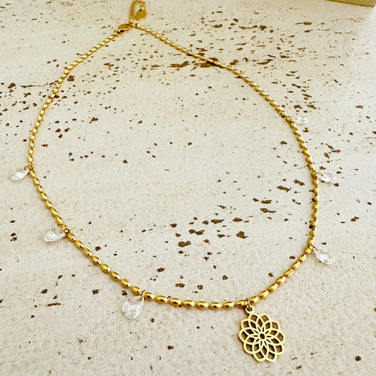 Olivenkette "Shine Bright"  CZ Zirkonia und versch. Anhänger