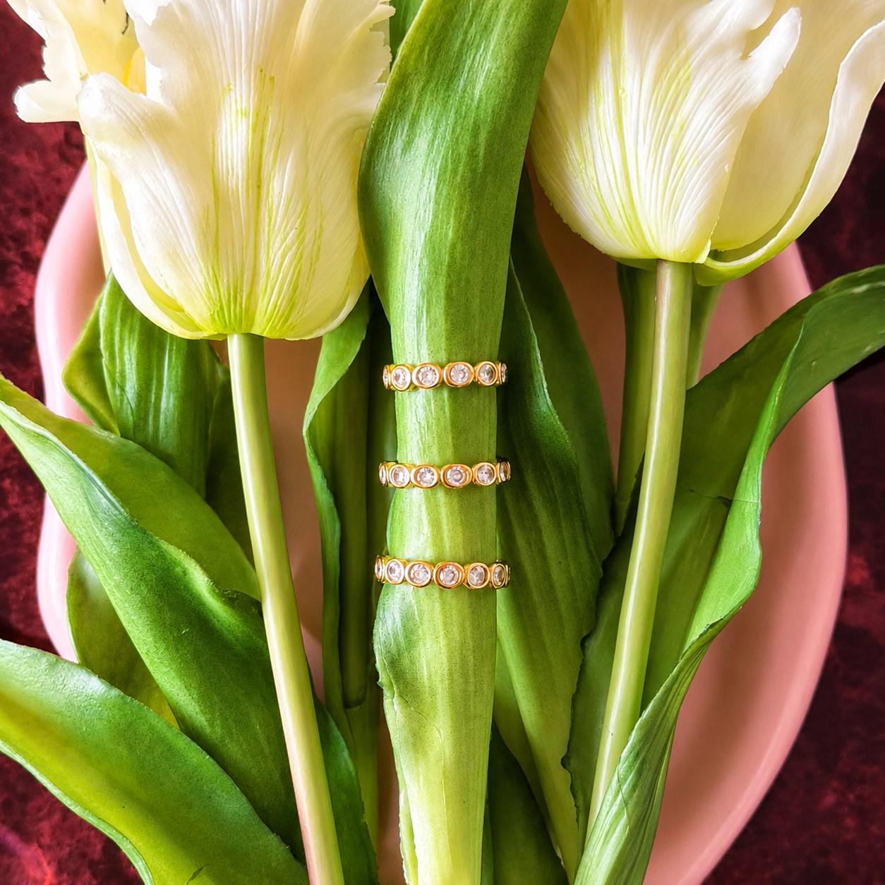Tennisring mit CZ Zirkonia