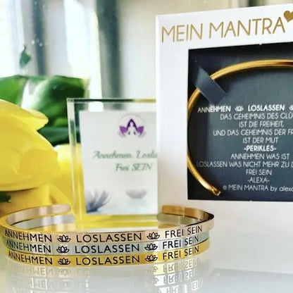 MANTRAARMREIF - ANNEHMEN LOSLASSEN FREI SEIN