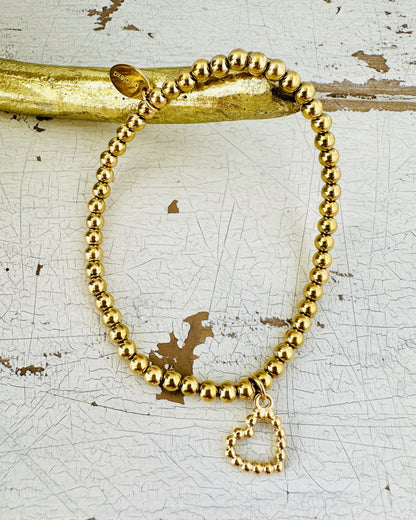 Kugelarmband mit Herz