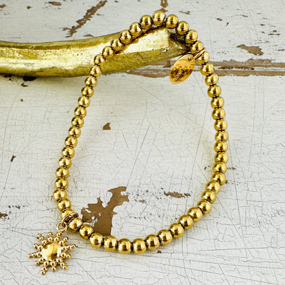 Kugelarmband mit Sonne