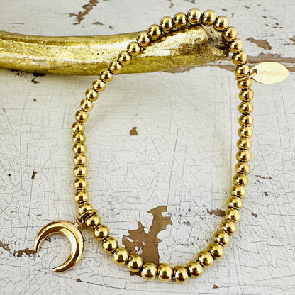 Kugelarmband mit Mond