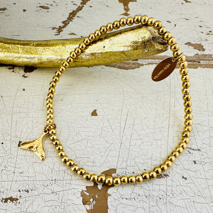 Kugelarmband mit Walflosse