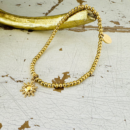 Kugelarmband mit Sonne