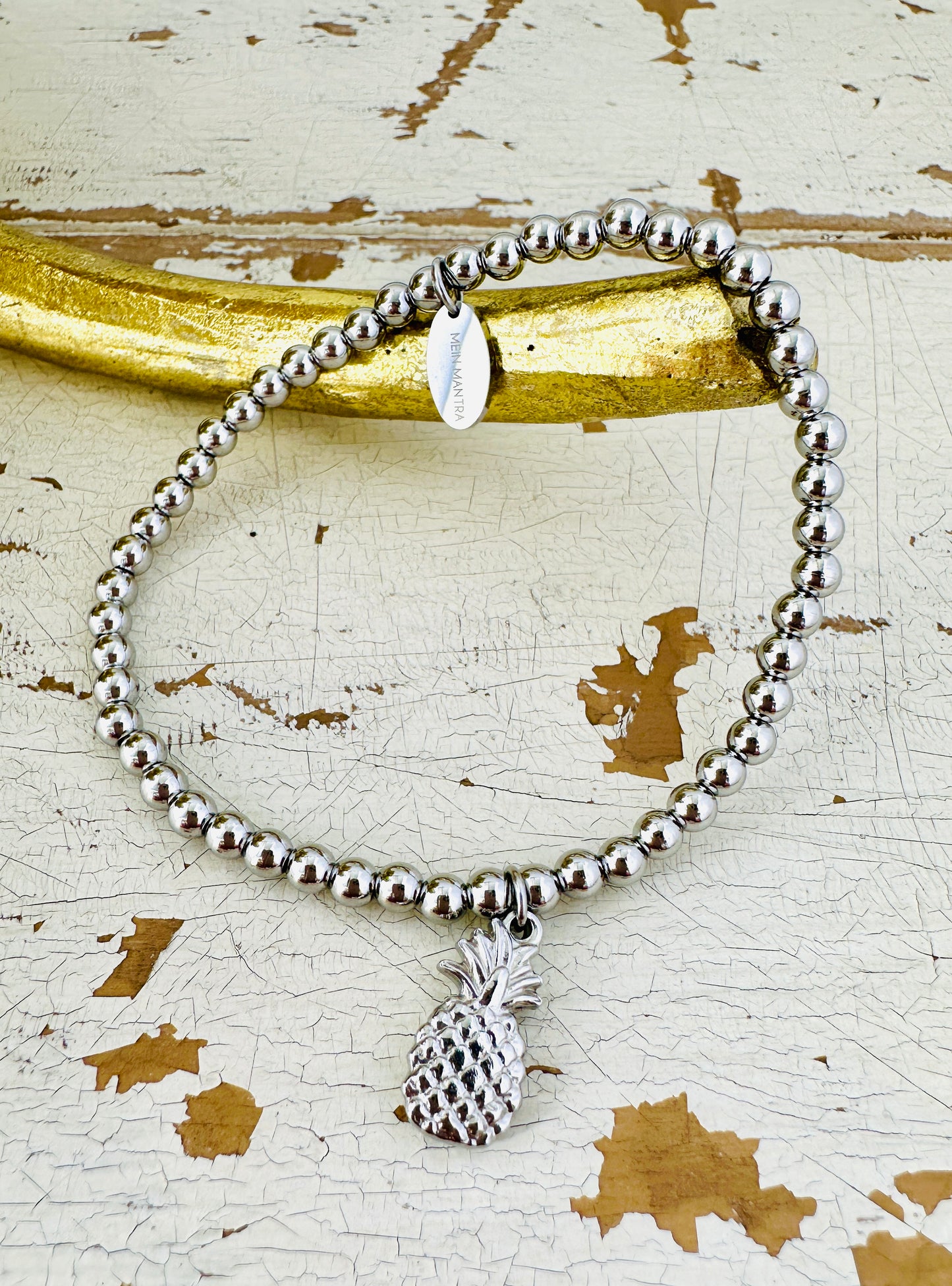 Kugelarmband mit Ananas