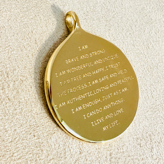 Liebeserklärung an Dich "I AM..." Anhänger- Englisch