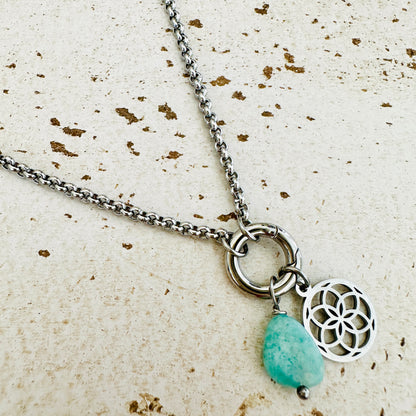 Edelsteincharm Amazonite