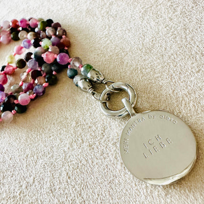Edelsteinkette Turmalin - Mandala "Ich Liebe"