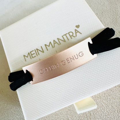 Feel Free 2. 0 Armband - ICH BIN GENUG – Edelstahl von meinmantra – Ansicht 3