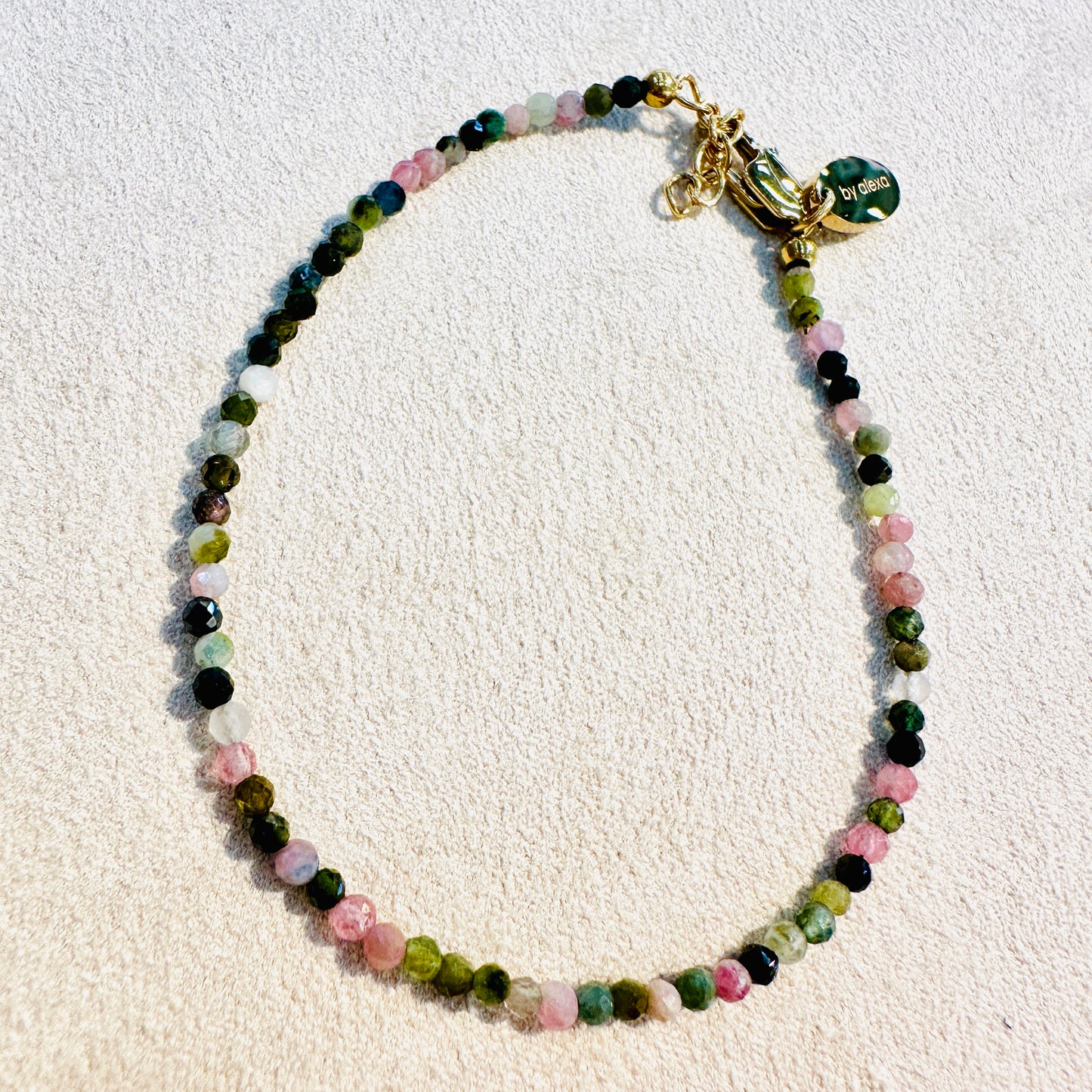 Tiny Treasure - Edelsteinarmkette bunter Turmalin