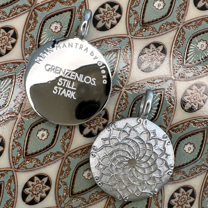 Edelsteinkette Turmalin - Mandala "GRENZENLOS. STILL. STARK"