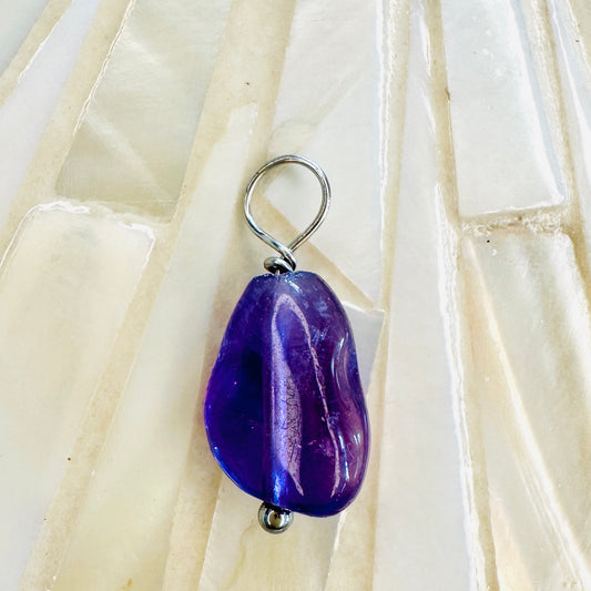 Edelsteincharm Geburtsstein Februar - Amethyst
