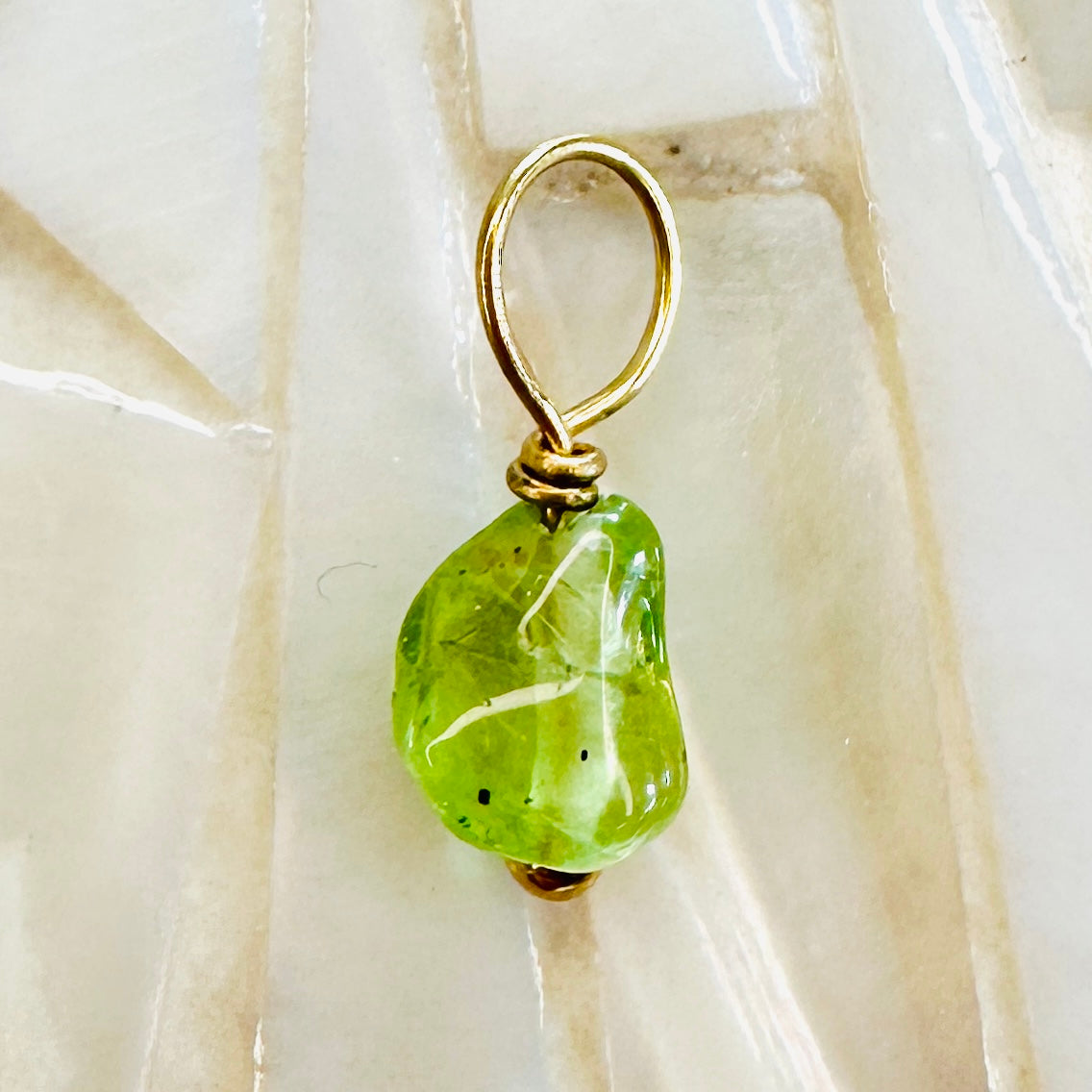 Edelsteincharm Geburtsstein August - Peridot
