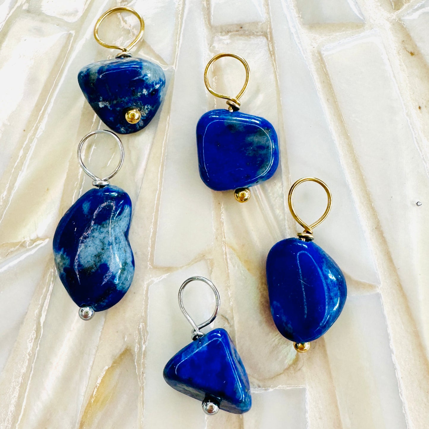 Edelsteincharm Geburtsstein September - Lapislazuli