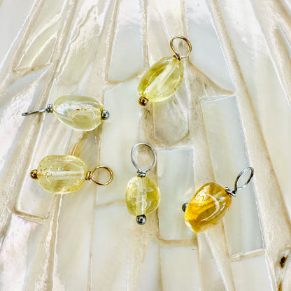 Edelsteincharm Geburtsstein November - Citrin