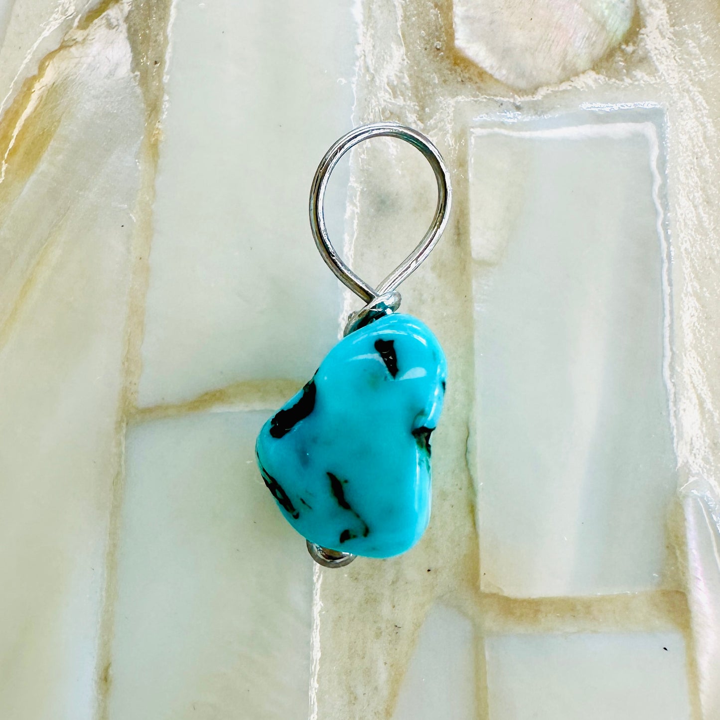 Edelsteincharm Geburtsstein Dezember - Türkis