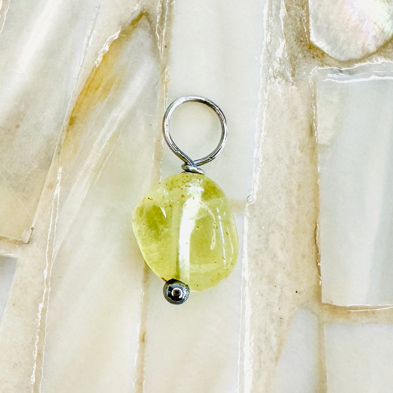 Edelsteincharm Geburtsstein November - Citrin