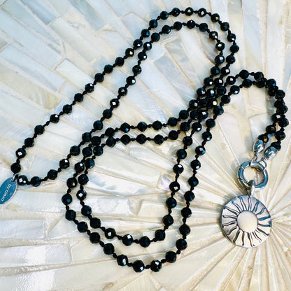 Edelsteinkette Spinell - Mandala "SONNENSEELE"