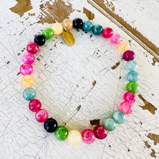 Regenbogen Turmalin Armband