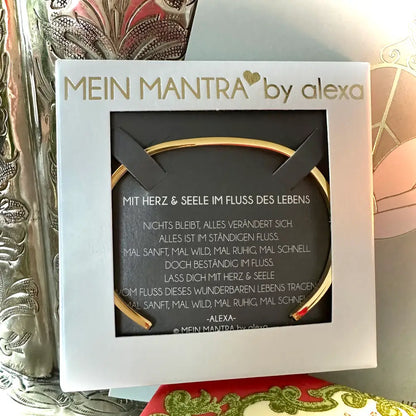 MANTRAARMREIF - MIT HERZ & SEELE IM FLUSS DES LEBENS