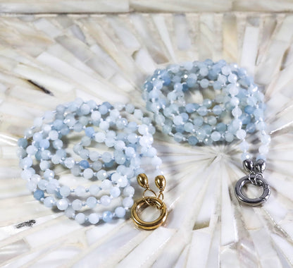 Edelsteinkette Aquamarin