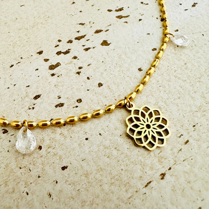 Olivenkette "Shine Bright"  CZ Zirkonia und versch. Anhänger