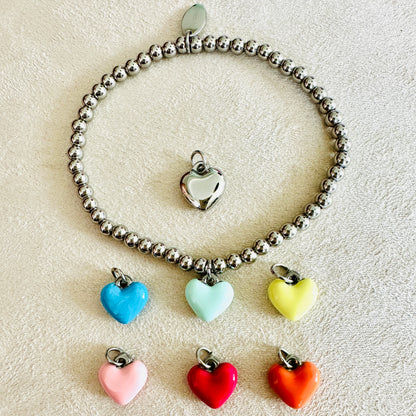 Kugelarmband mit Bubble Herz