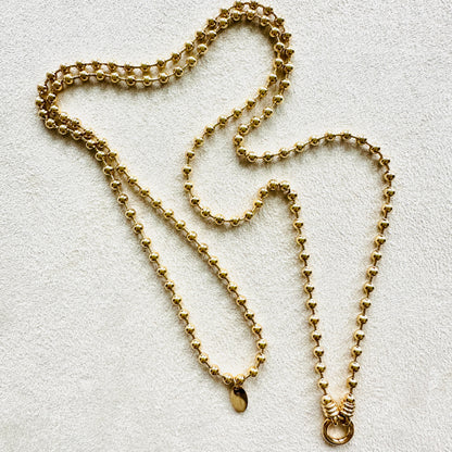 "ACHTE GUT" Anhänger mit Kugelkette und Rundkarabiner