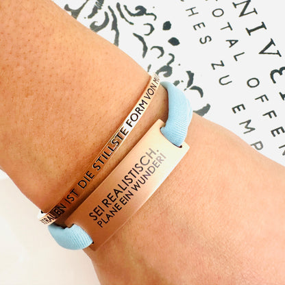 Feel Free Armband - SEI REALISTISCH. PLANE EIN WUNDER.