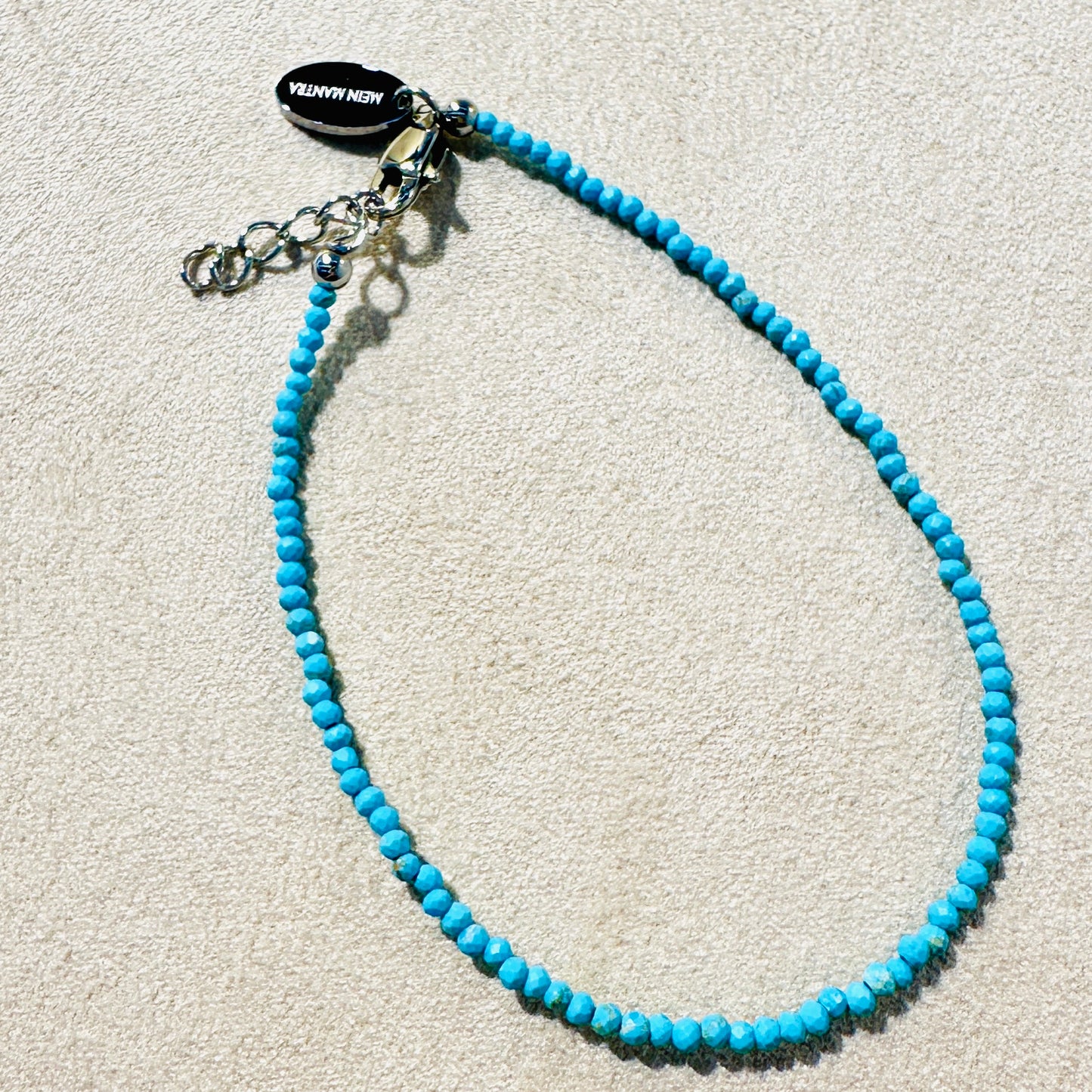 Tiny Treasure - Edelsteinarmkette Türkis