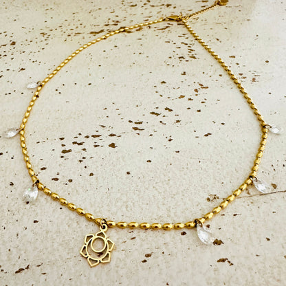 Olivenkette "Shine Bright"  CZ Zirkonia und versch. Anhänger